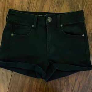 American Eagle outfitters next level. Stretch high rise shortie black size 2